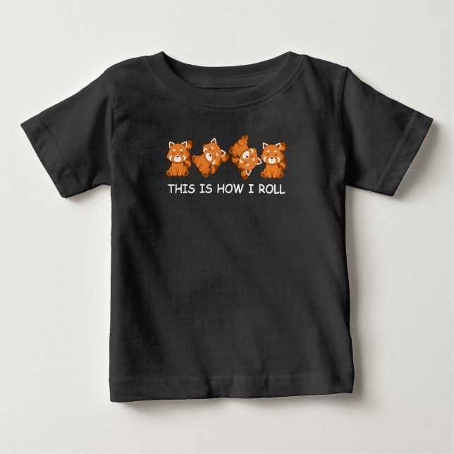 Red Panda Gift Kids Det här är hur jag rullar T Shirt (Framsida)