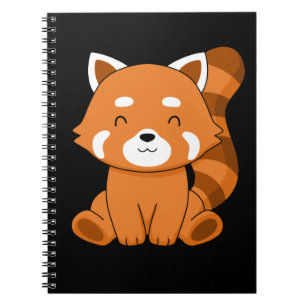 Red Panda Gift Kids Women Kawaii Red Panda Anteckningsbok