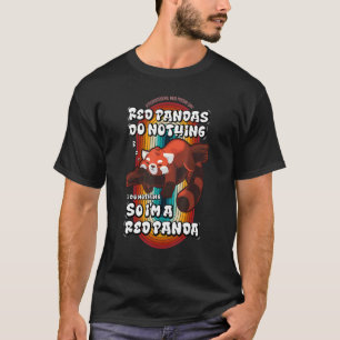 Red Panda gör ingenting den 17 september Lazy Retr T Shirt