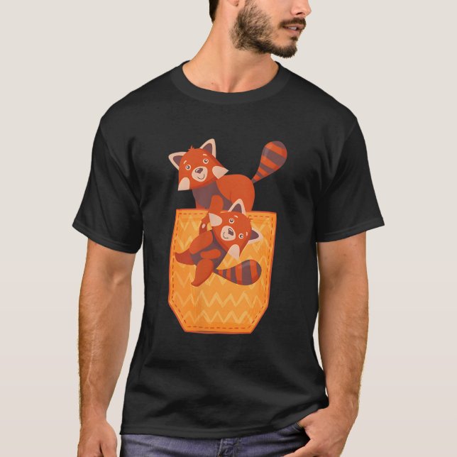 Red Panda Hanging Red Pandas Animal T Shirt (Framsida)