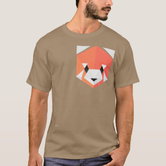 Red Panda Honeycomb T Shirt