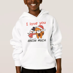 Red Panda I Kärlek You Snö Much Snö Pun T Shirt