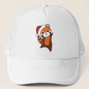 Red Panda jul Snö Winter Animals Pandas Keps