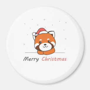 Red Panda jul Snö Winter Animals Pandas Magnet