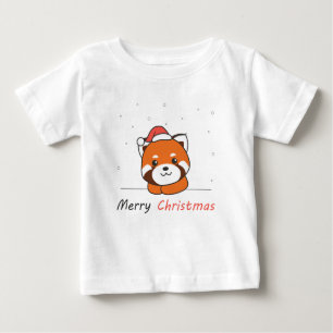 Red Panda jul Snö Winter Animals Pandas T Shirt