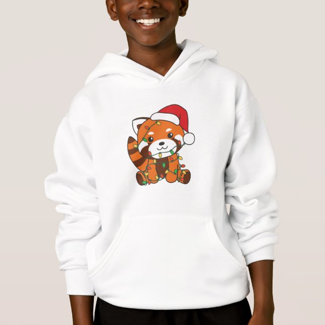 Red Panda jul Winter Animals Red Pandas T Shirt (Framsida)