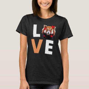 Red Panda Kärlek Red Pandas Animal Graphic T Shirt
