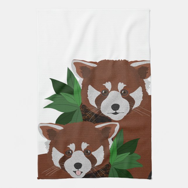 Red Panda Kitchen Towel Kökshandduk (Vertikal)