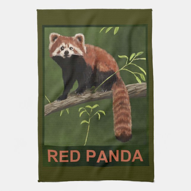Red Panda Kökshandduk (Vertikal)