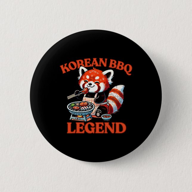 Red Panda Korean Bbq Legend  Knapp (Framsida)