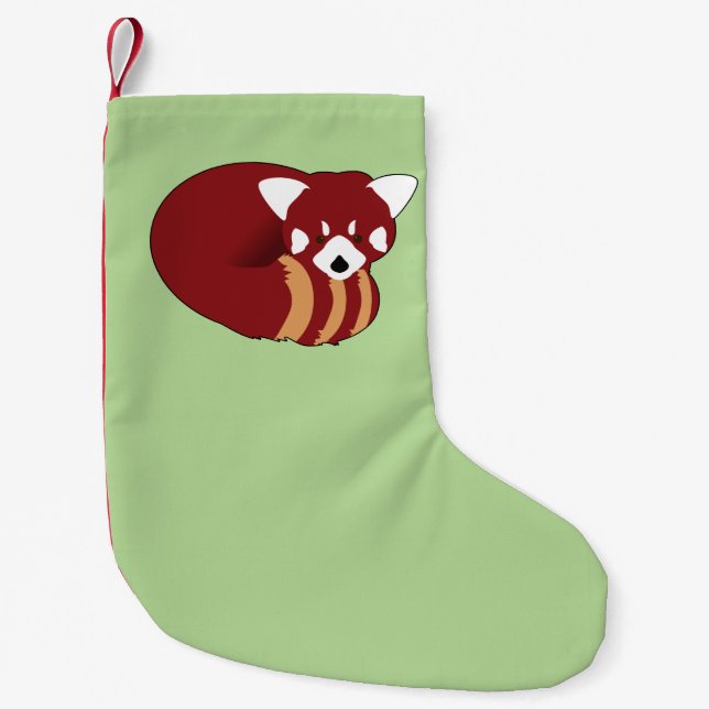 Red Panda Liten Julstrumpa (Framsidan)