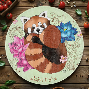 Red Panda Lotus Flowers Henna