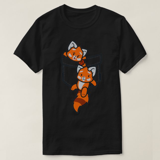 Red Panda Manar Women Red Panda Älskare Gift Red P T Shirt (Design framsida)