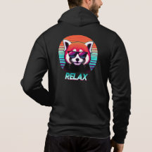 Red Panda med solglasögon med ord-slappna av