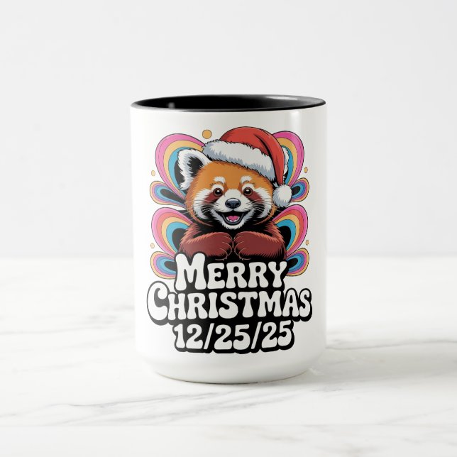 Red Panda Merry Christmas 12/25/25 Mugg (Center)