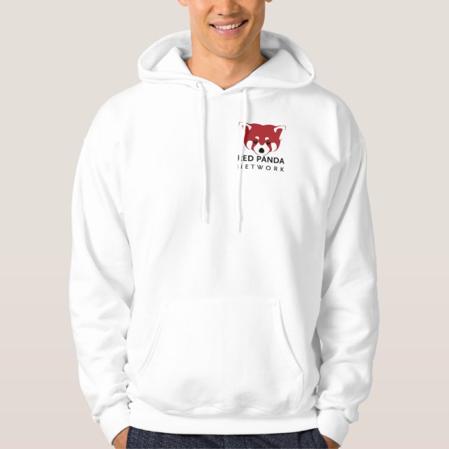 Red Panda Network Zip Hoodie - Light (Framsida)