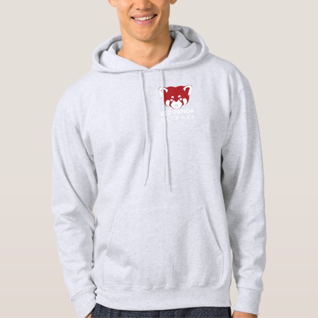 Red Panda Network Zip Hoodie - Mörk (Framsida)