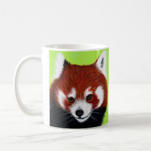 Red Panda Painting Kaffemugg