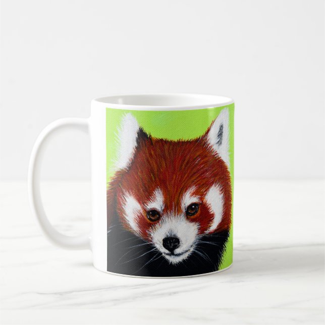 Red Panda Painting Kaffemugg (Vänster)