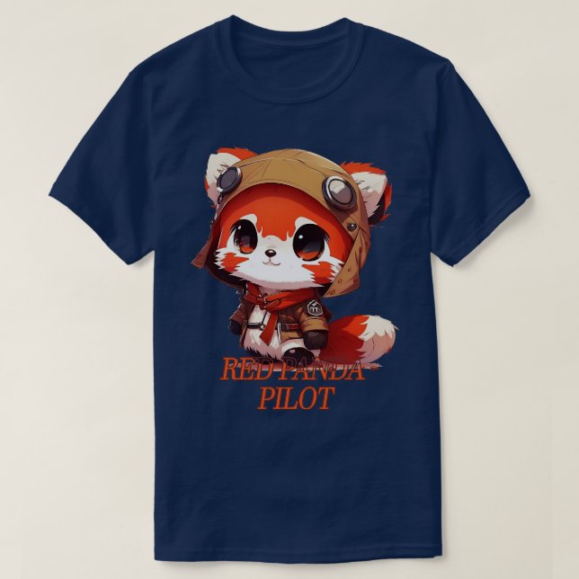 Red Panda Pilot 2 T Shirt (Design framsida)