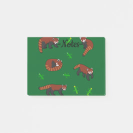 Red Panda Post-it Block