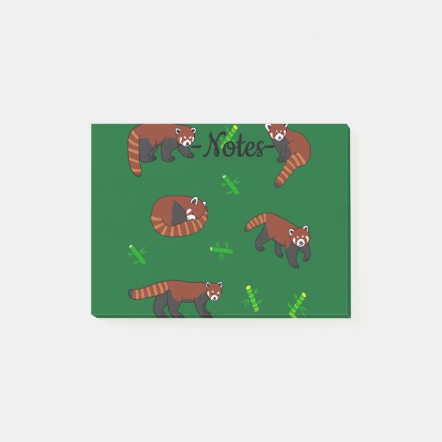 Red Panda Post-it Block (Framsida)