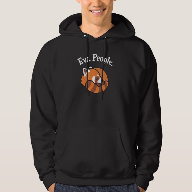 Red Panda Pullover Hoodie (Framsida)