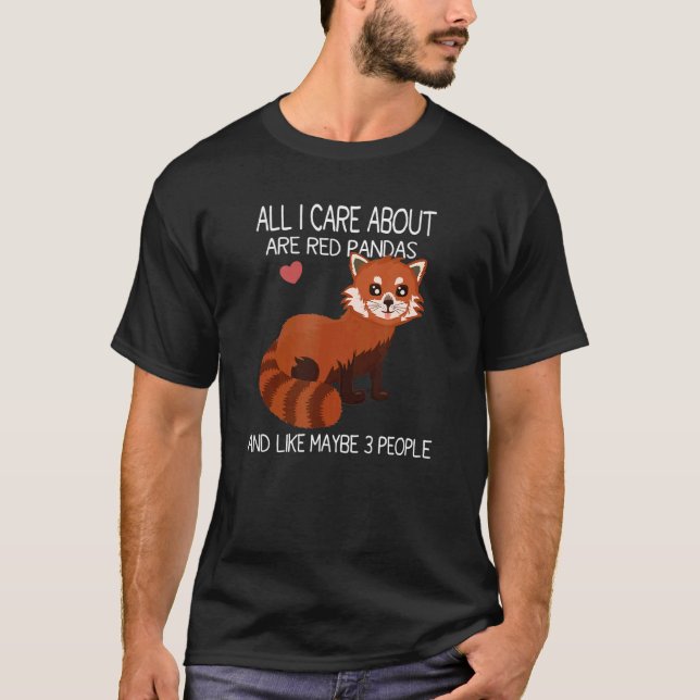 Red Panda Quote Cute Coola Red Panda T Shirt (Framsida)