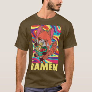 Red Panda Ramen Noodle Japan-Cuisineet Japan Asia T Shirt