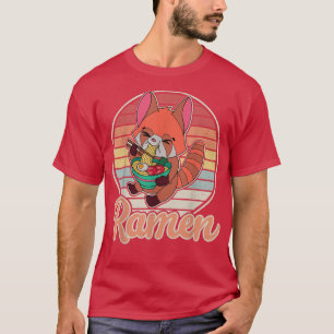 Red Panda Ramen Noodle Japan-Cuisineet Japan Asia T Shirt