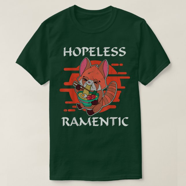 Red Panda Ramen Noodle Japan-Cuisineet Japan Asia T Shirt (Design framsida)