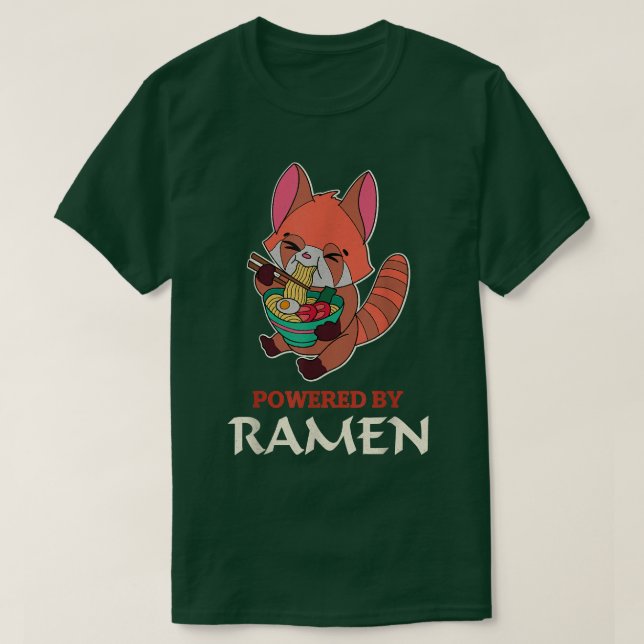 Red Panda Ramen Noodle Japan-Cuisineet Japan Asia T Shirt (Design framsida)