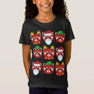 Red Panda Reindeer Elf Jultomten Costume Merry C T Shirt