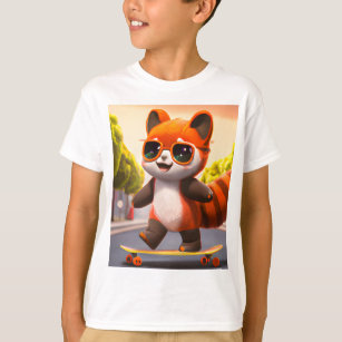 Red Panda Rides T Shirt
