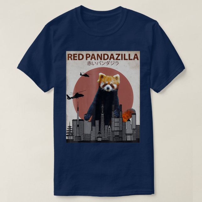 Red Panda S  T Shirt (Design framsida)