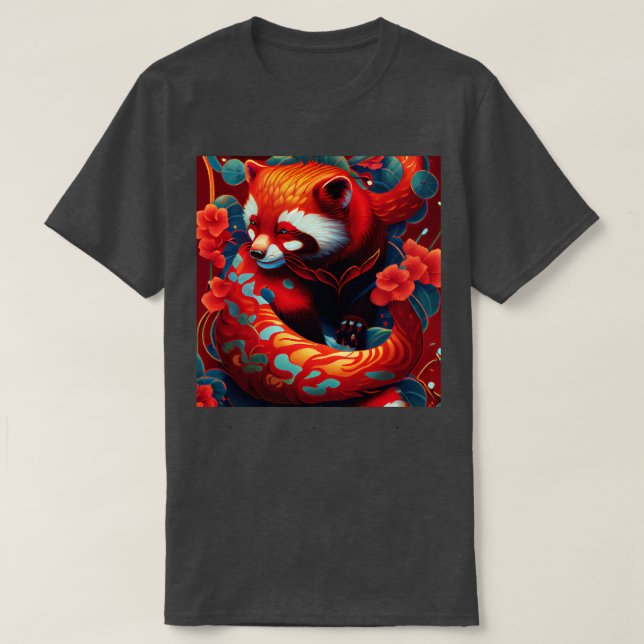 Red Panda Spirit Animal 2 T Shirt (Design framsida)