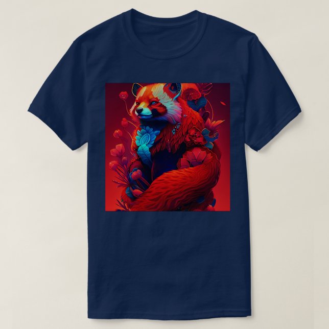 Red Panda Spirit Animal T Shirt (Design framsida)
