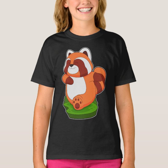 Red Panda Springer Running Sports T Shirt (Framsida)