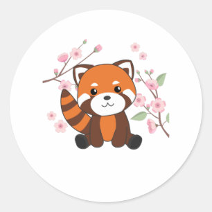 Red Panda Sweet Animals for Kawaii Kawaii Runt Klistermärke