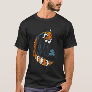 Red Panda Tattoo Style T Shirt