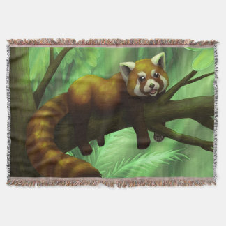 Red Panda throw blanket Filt