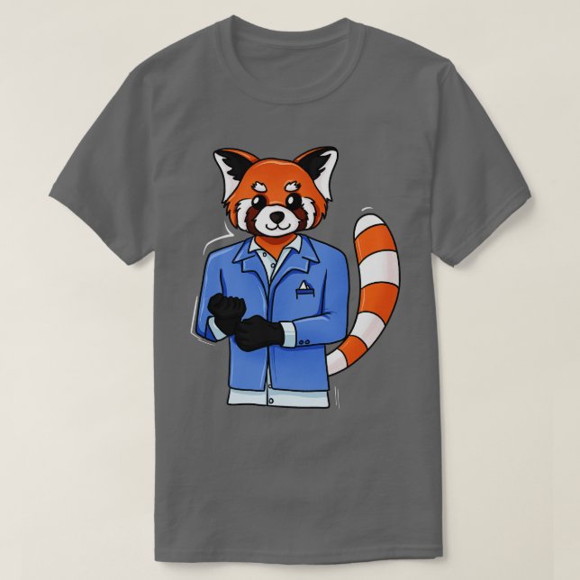 Red Panda Tuxedo T Shirt (Design framsida)
