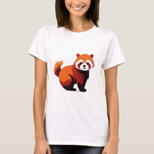 Red Panda Vector Art Animal Modern Urban Graphic T Shirt