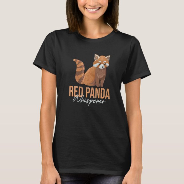 Red Panda Whisperer For A Red Panda Zoo Keeper T Shirt (Framsida)
