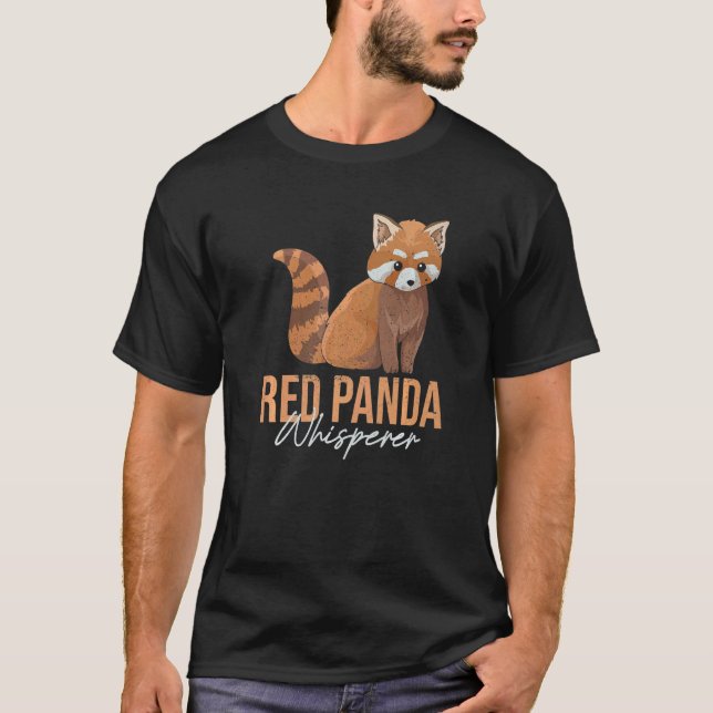 Red Panda Whisperer For A Red Panda Zoo Keeper T Shirt (Framsida)