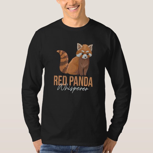 Red Panda Whisperer For A Red Panda Zoo Keeper T Shirt (Framsida)
