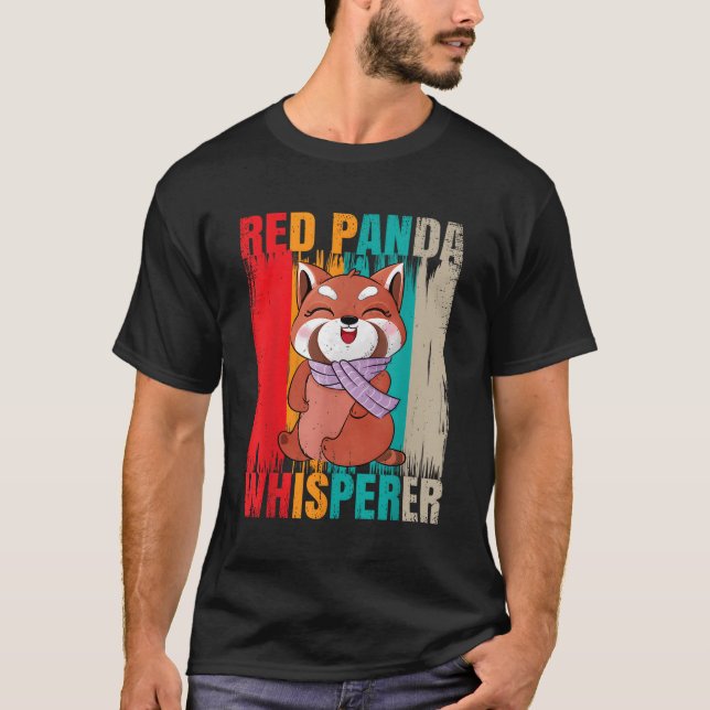 Red Panda Whisperer Red Pandas T Shirt (Framsida)