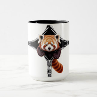 Red Panda with zipper Mugg