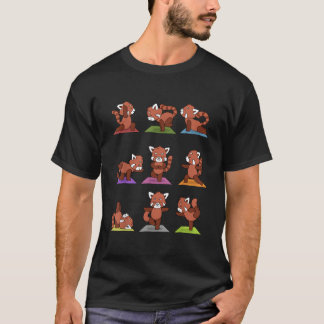 Red Panda Yoga T Shirt