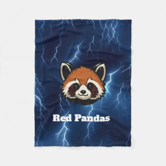 Red Pandas Anpassningsbar Fleece Blanket